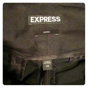 Express Editor Straight Leg Black Pants